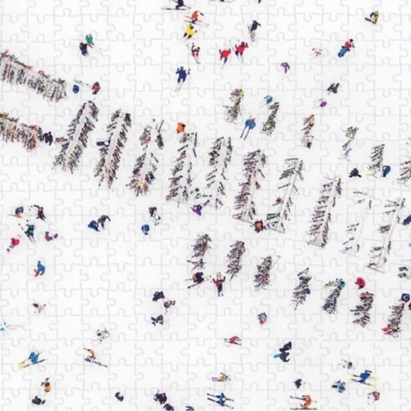 Galison Gray Malin Double Sided The Snow 500 Piece Jigsaw Puzzle New In Box - Picture 3 of 7